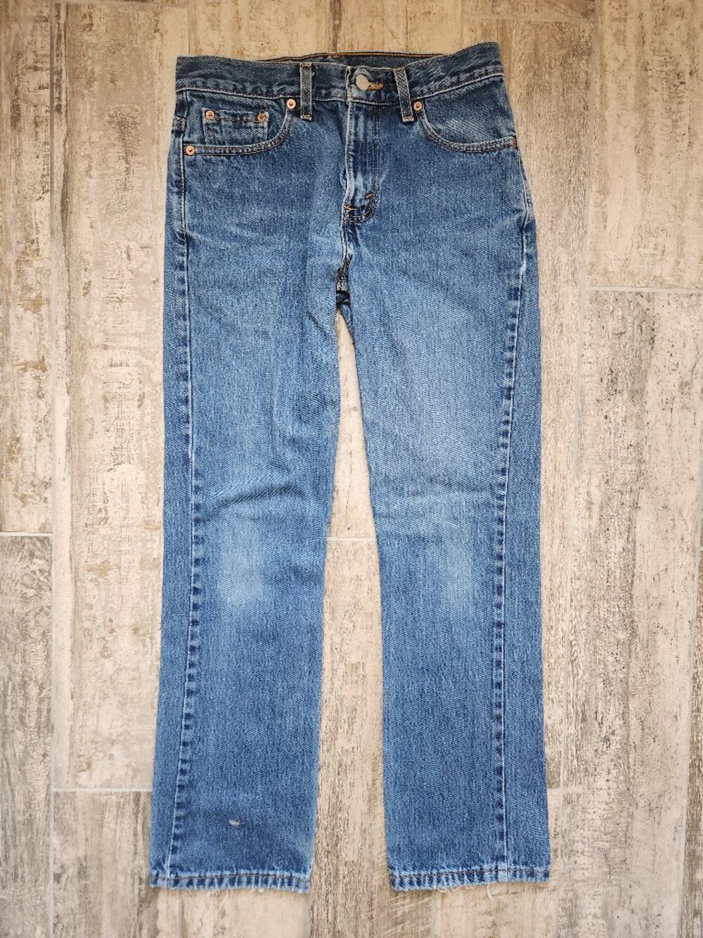 Vintage Y2K Levi 505 Slim Fit Straight Leg Sz 7 S Year 1999 Made in USA